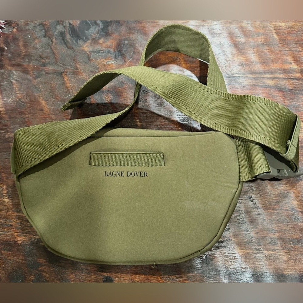 Dagne Dover Dark Moss Ace Fanny Pack Belt Bag Neutral‎ Adjustable Strap
